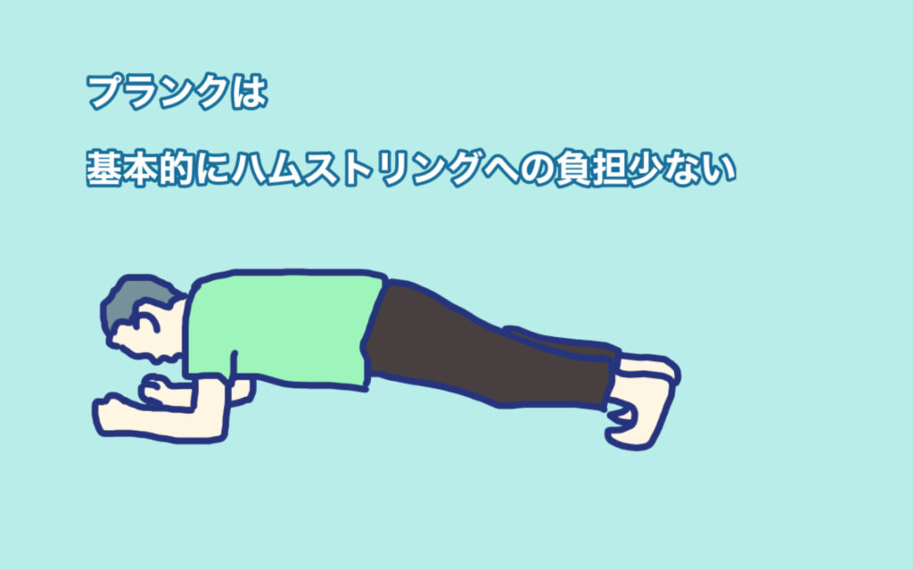 下向きで、肘でカラダを支えるプランクと呼ばれるトレーニングをしている
