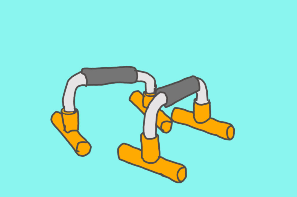 プッシュアップバーのイラスト