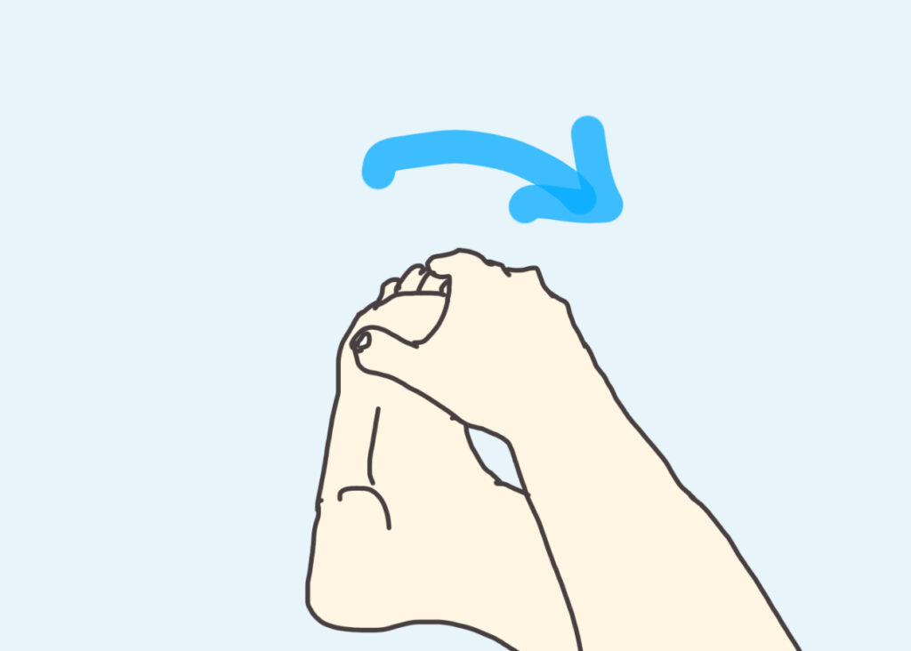 足裏の筋がつった時のストレッチ